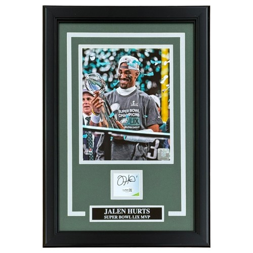 Telaio jalen hurts autografato - telaio,