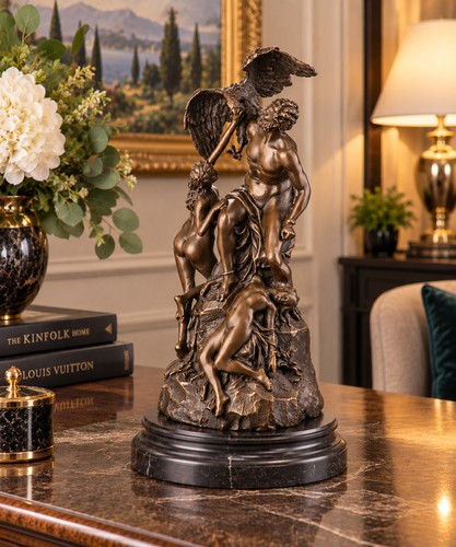 Scultura bronzo prometeo e - bronzo,
